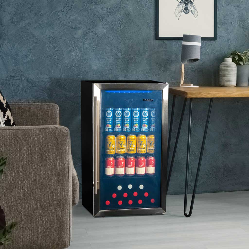 Danby 3.1 cu. ft. Free-Standing Beverage Center in Stainless Steel - Image 5
