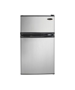 Danby Designer 3.1 cu. ft. 2-door Compact Fridge in Stainless Steel Look