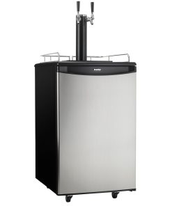 Alternative view of Danby 5.4 cu. ft. Dual-Tap Keg Cooler in Stainless Steel Look