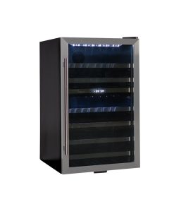 Alternative view of Danby Designer 38 Bottle Free-Standing Wine Cooler in Black Stainless Steel
